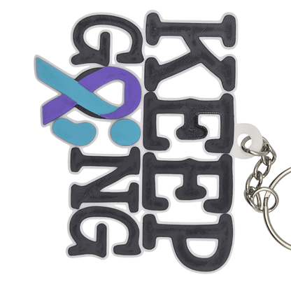 Keep Going Keychain - Erratically Eccentric Creations