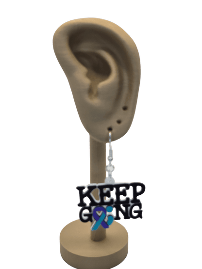 Keep Going Semicolon Earrings - Erratically Eccentric Creations