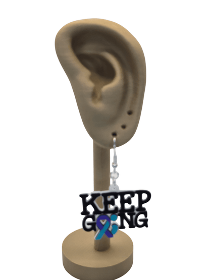 Keep Going Semicolon Earrings - Erratically Eccentric Creations