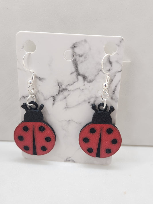 Ladybug Earrings - 3D Printed Earrings!