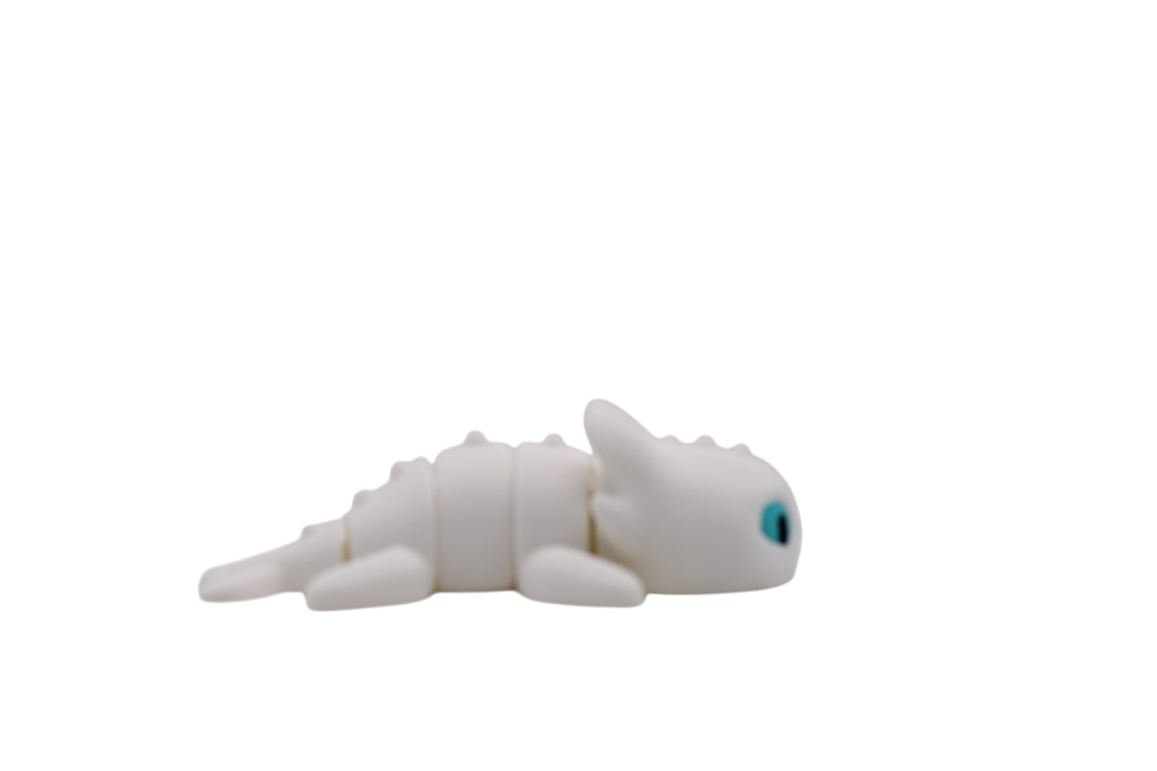 Small light fury dragon from how to train your dragon