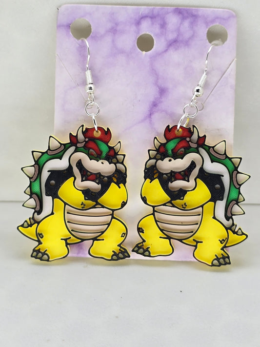 Gamer Bowser Earrings