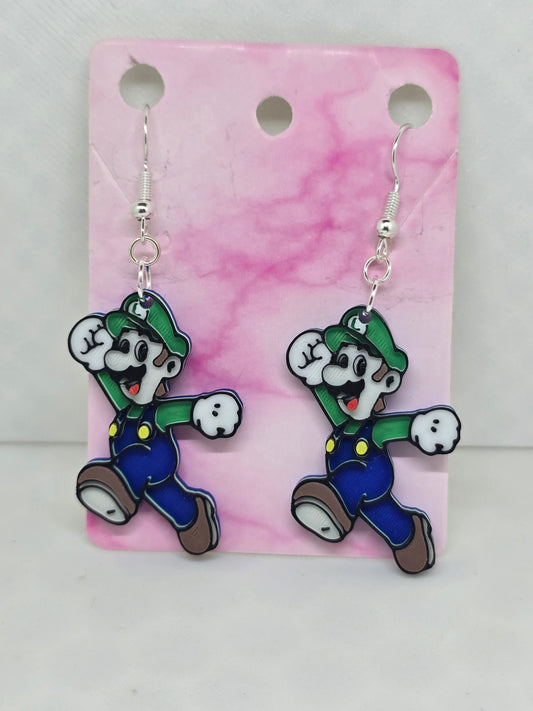Gamer Luigi body Earrings