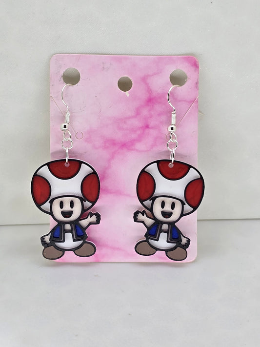 Gamer Toad Earrings