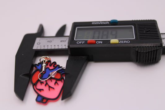 Realistic Heart Earrings - 3D Printed Earrings!