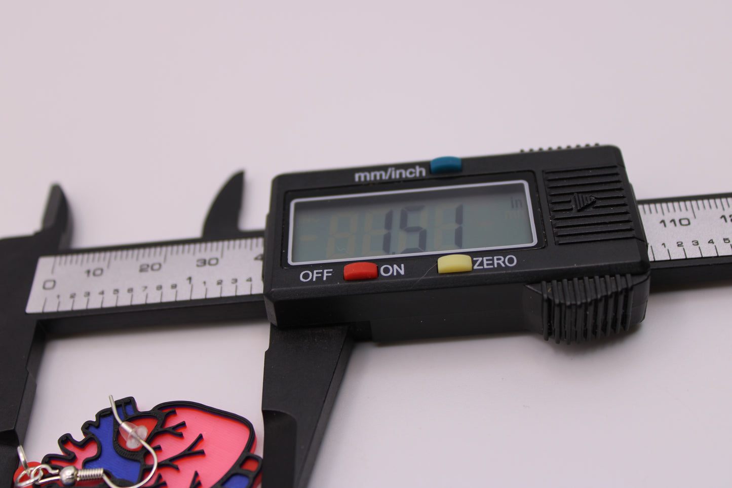 Realistic Heart Earrings - 3D Printed Earrings!