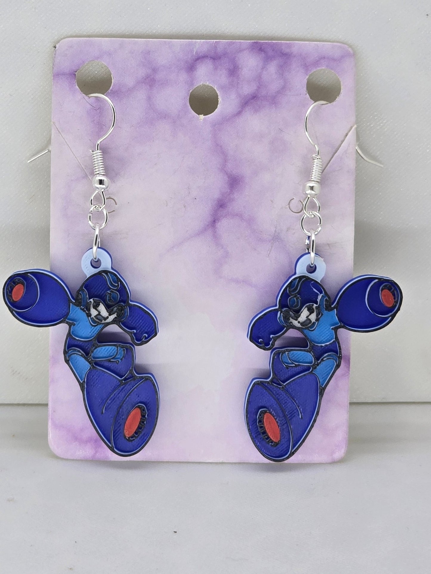 Megaman Earrings - Erratically Eccentric Creations