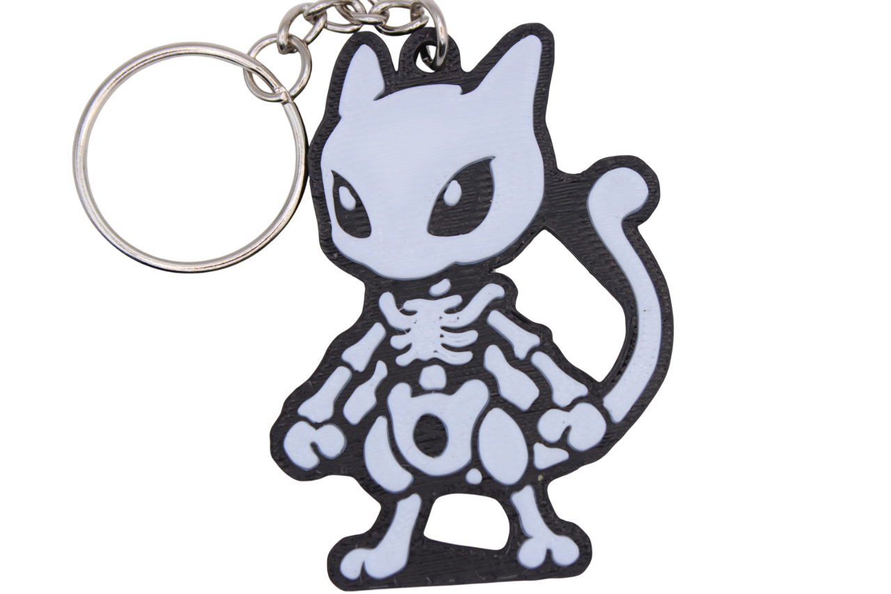 Mewtwo Skelli Keychain