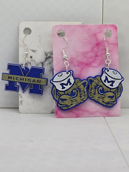 Michigan Earrings - Erratically Eccentric Creations
