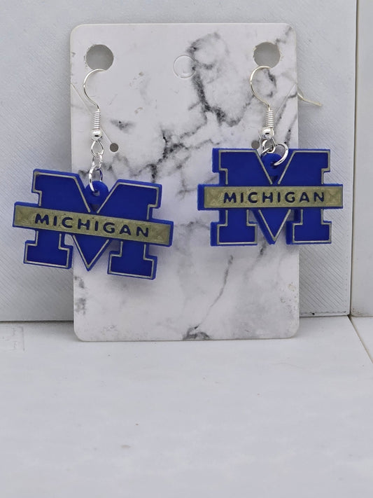 Michigan Earrings - Erratically Eccentric Creations