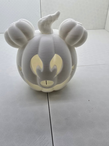 Mickey Pumpkin Tea Light Holder - Erratically Eccentric Creations