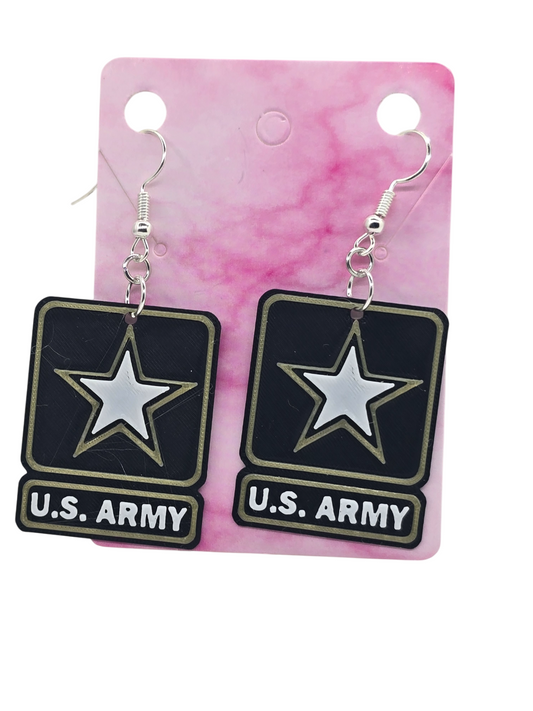 Army Earrings - 3D Printed Earrings!