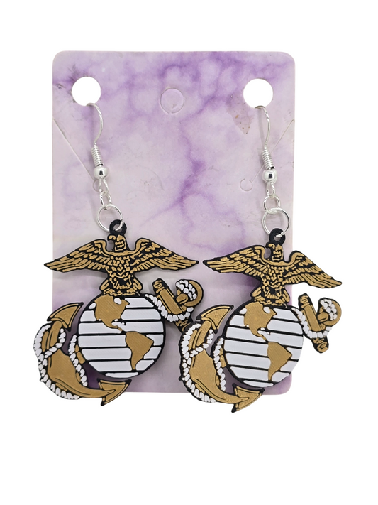 Marines Earrings - 3D Printed Earrings!