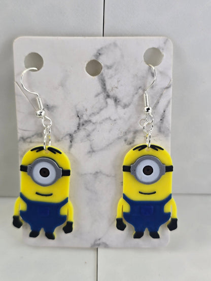 Minion Earrings - Erratically Eccentric Creations