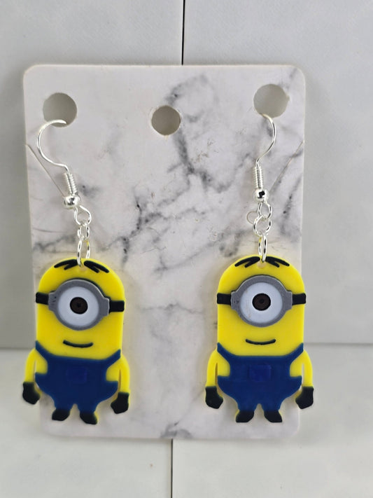 Minion Earrings - Erratically Eccentric Creations
