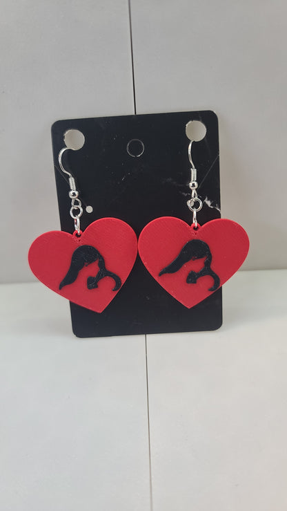 Mom Silhouette Earrings - 3D Printed Earrings!