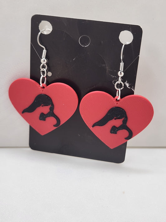 Mom Silhouette Earrings - 3D Printed Earrings!