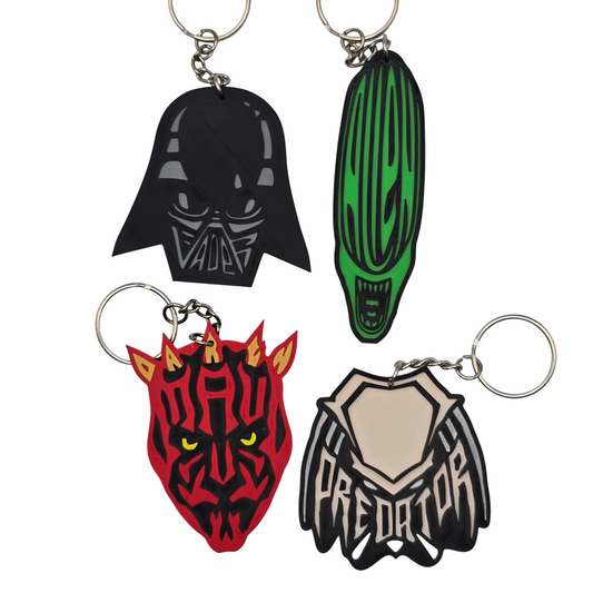 Superhero and Villain Keychain Collection