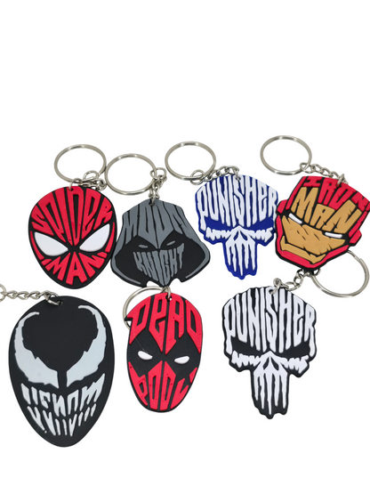 Superhero and Villain Keychain Collection
