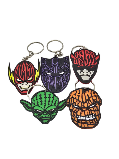 Superhero and Villain Keychain Collection