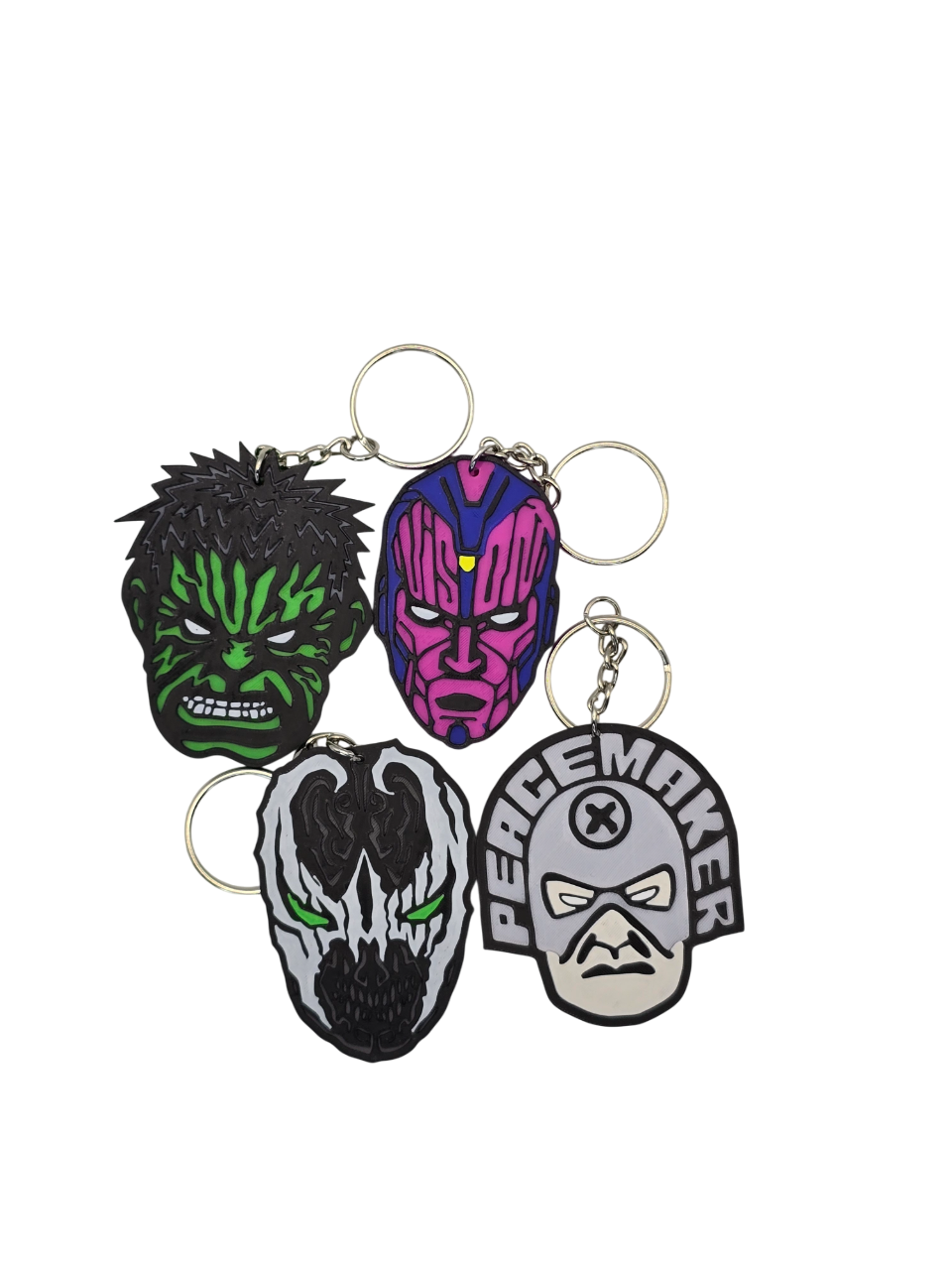 Superhero and Villain Keychain Collection