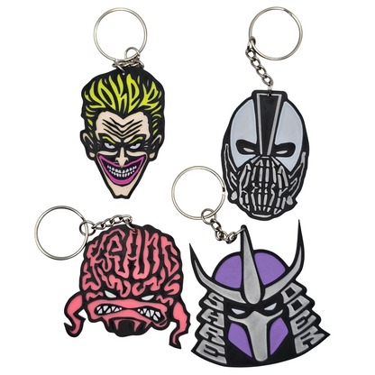 Superhero and Villain Keychain Collection