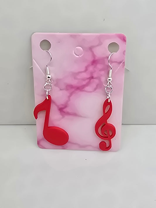 8th note & Treble Clef Earrings