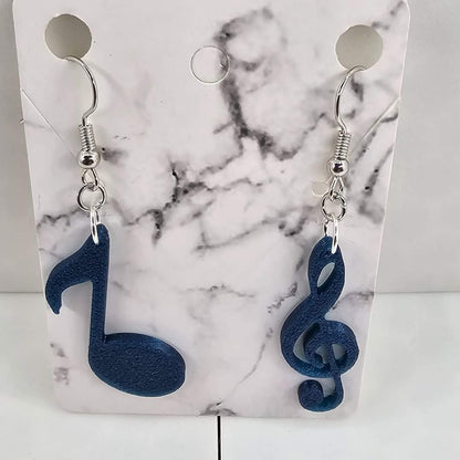 8th note & Treble Clef Earrings