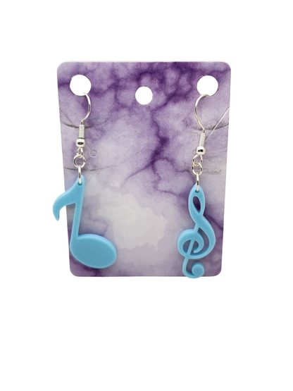 8th note & Treble Clef Earrings