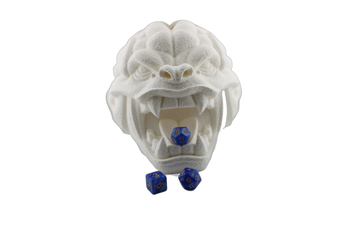 Orc Dice Tower - 3D Printed Orc Head Dice Roller for Tabletop Gaming