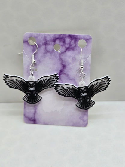 Flying Owl Earrings