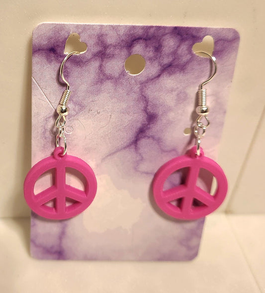 Peace Earrings - 3D Printed Earrings!