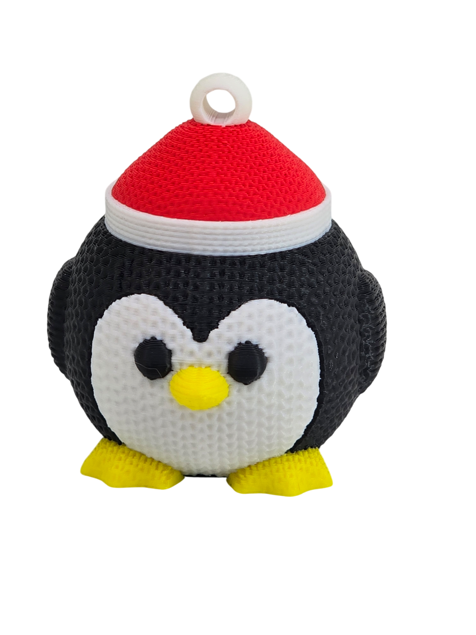 Knitted Penguin Ornament