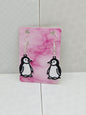 Baby Penguin B&W Earrings - 3D Printed Earrings!