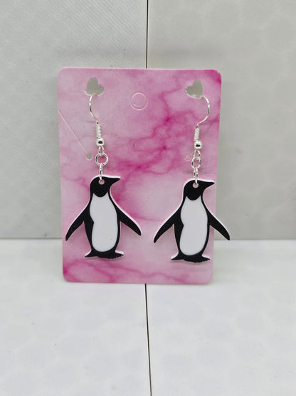 Adult Penguin Earrings - 3D Printed Earrings!