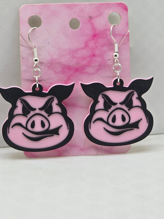 Pig Earrings - Erratically Eccentric Creations