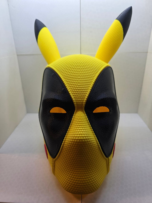 Pikachu Deadpool Helmet - Erratically Eccentric Creations