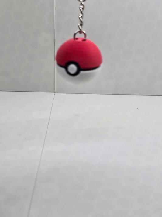 Poke Ball Keychain - Erratically Eccentric Creations