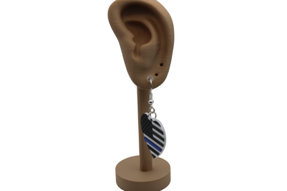 Nurse/Healthcare/First Responder, Police Heart Earrings - 3D Printed Earrings!