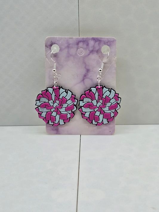 Pom Pom Small Earrings - Erratically Eccentric Creations