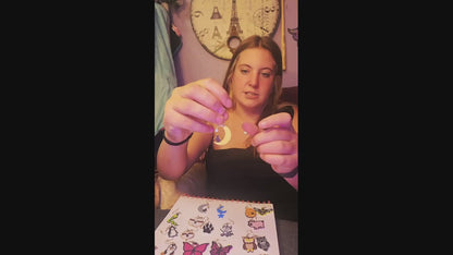 Cat Moon and Star Earrings
