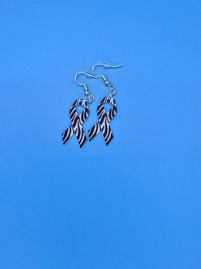 Rare Disease Earrings - 3D Printed - Erratically Eccentric Creations