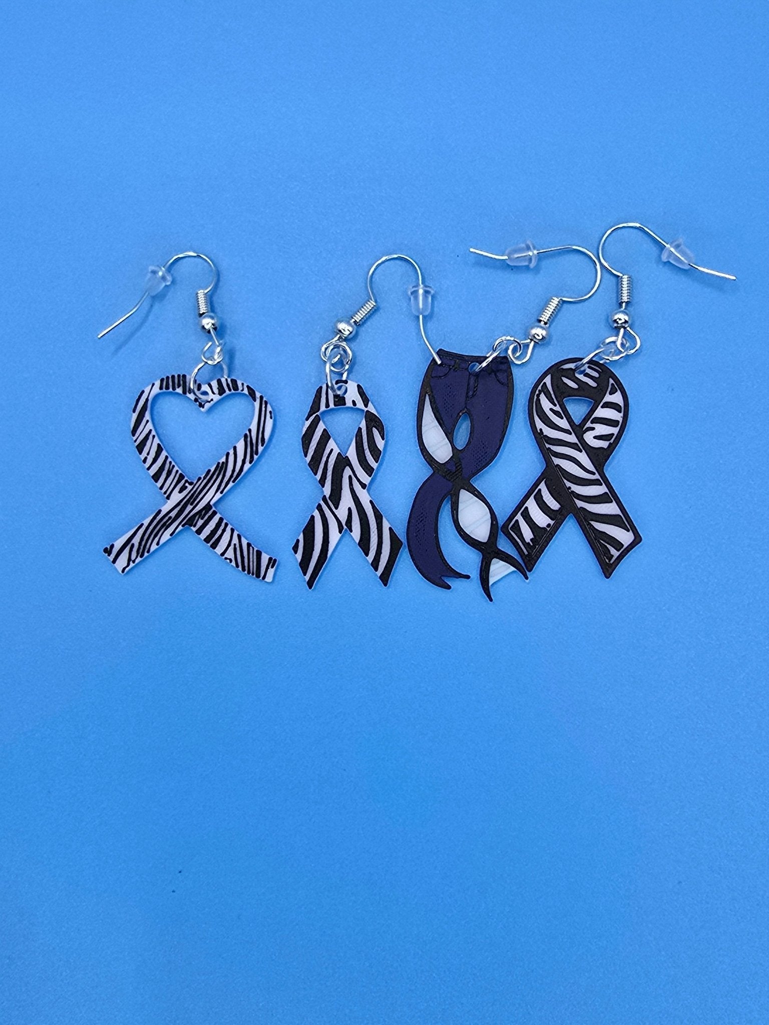 Rare Disease Earrings - 3D Printed - Erratically Eccentric Creations