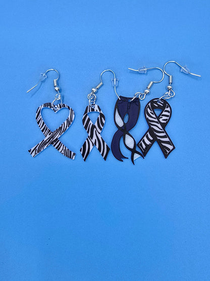 Rare Disease Earrings - 3D Printed - Erratically Eccentric Creations
