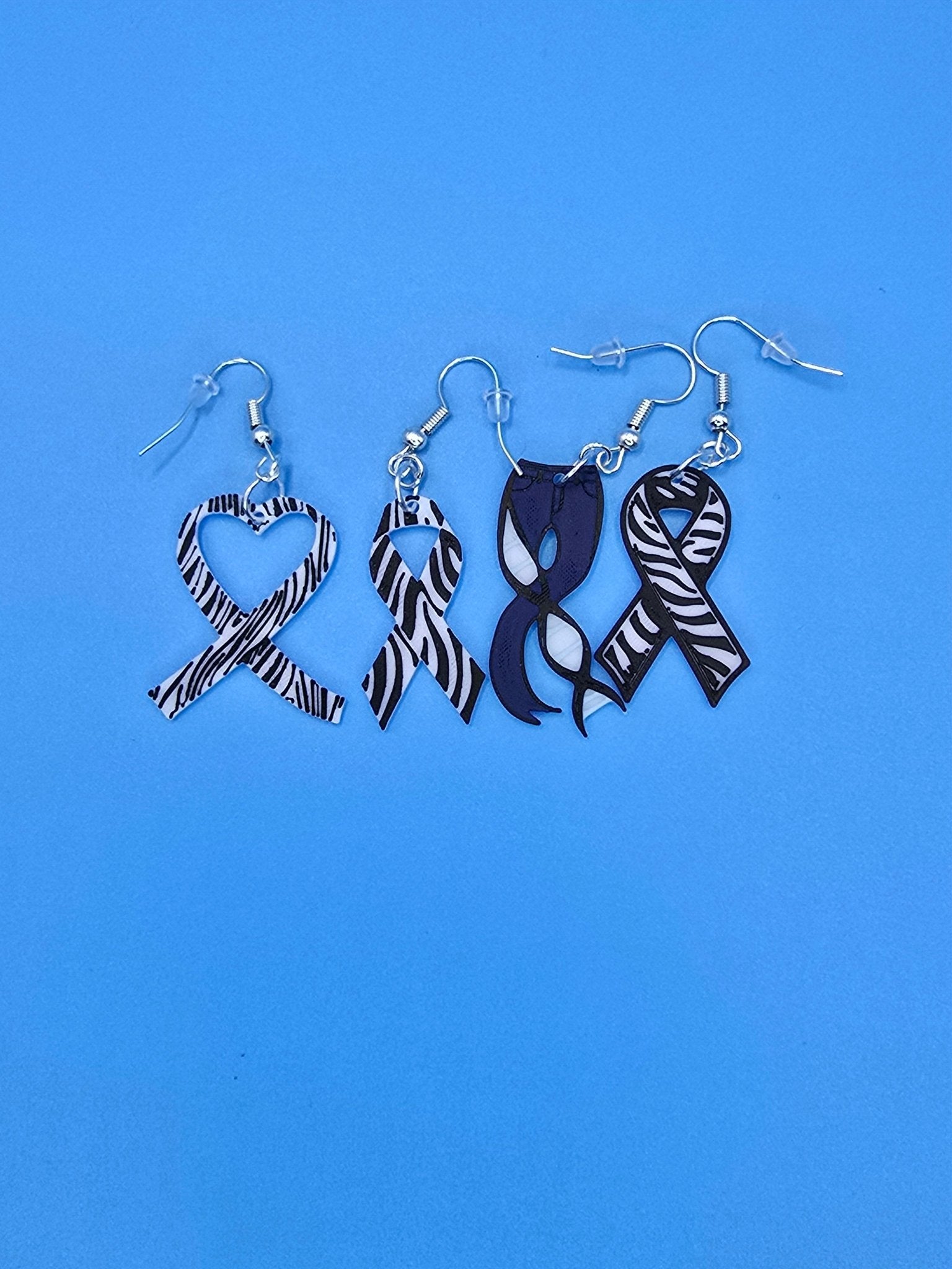 Rare Disease Earrings - 3D Printed - Erratically Eccentric Creations