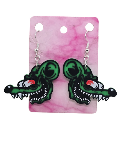 Rat Fink Face Earrings