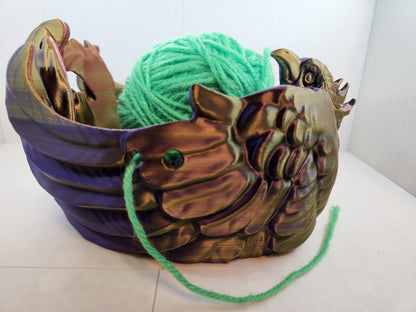 Raven Yarn Bowl 3D Printed - Erratically Eccentric Creations