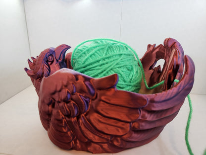 Raven Yarn Bowl 3D Printed - Erratically Eccentric Creations