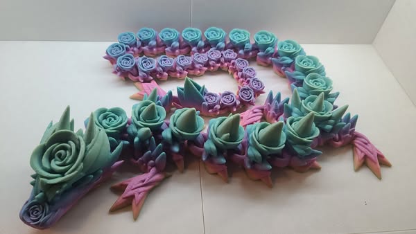 Rose Dragon Large - Erratically Eccentric Creations