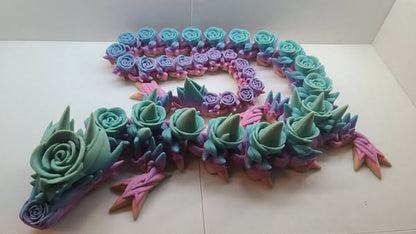 Rose Dragon Large - Erratically Eccentric Creations
